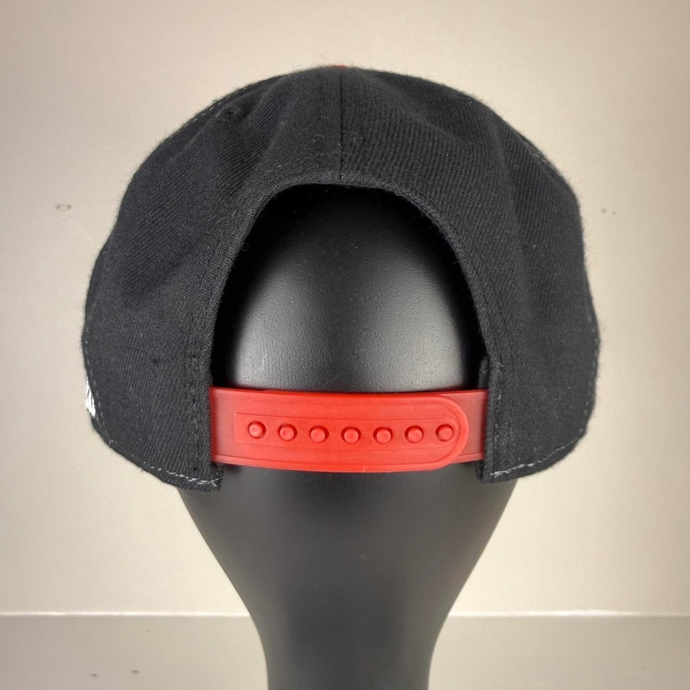 Vintage 90s Coca-Cola Atlanta Polar Bear Colorblock Snapback Hat - Picture 3 of 8